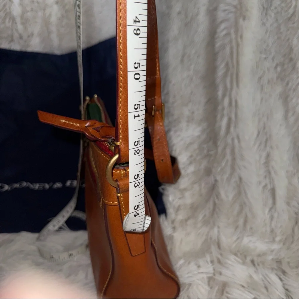 Dooney & Bourke Genuine Florentine Vacchetta Leather Crossbody - Picture 8 of 8